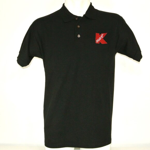 K-MART Vintage Employee Uniform Men's Black Polo Shirt Size XL - Picture 4 of 6
